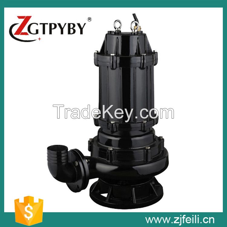 4KW WQ non-clog sewage submersible pump industrial pump large capacity