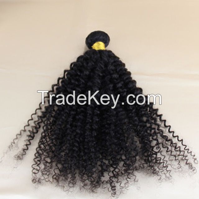 Wholesale Human Hair Extensions 18inch Indian Remy Hair Kinky Curly 