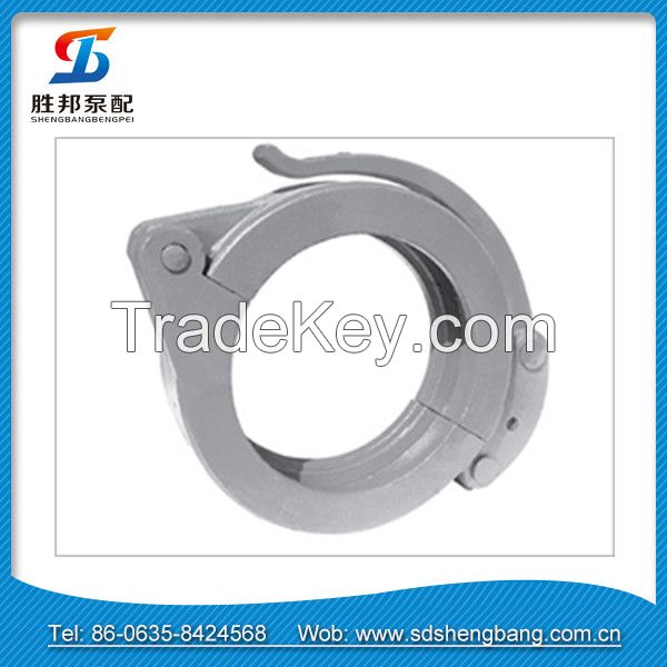 Pipe quick connect concrete pump clamp coupling