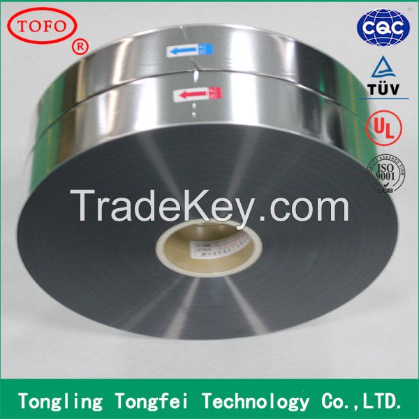 polyethylene film mylar film in china Excellent self healing BOPP metallized film for capacitor use