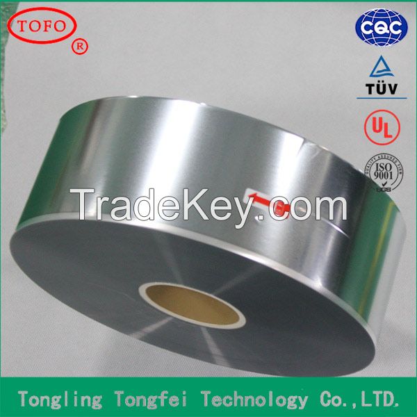 motor starting pet metallised film in china Excellent self healing BOPP metallized film for capacitor use