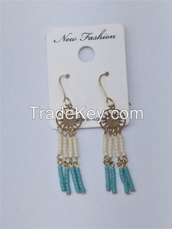 beads earring, Korea Agent, sun shape earring, mix color earring