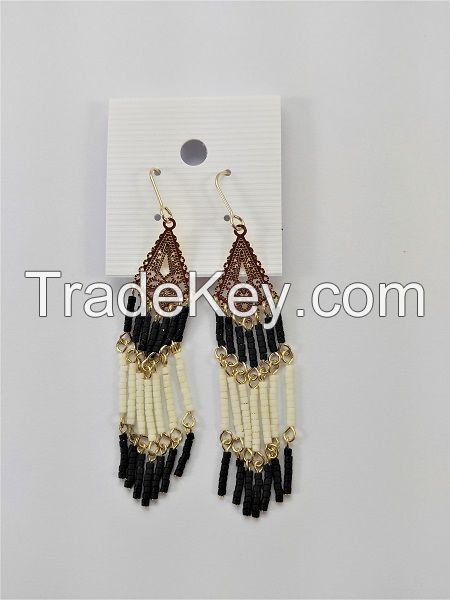 BEADS LONG EARRING, LONG EARRING