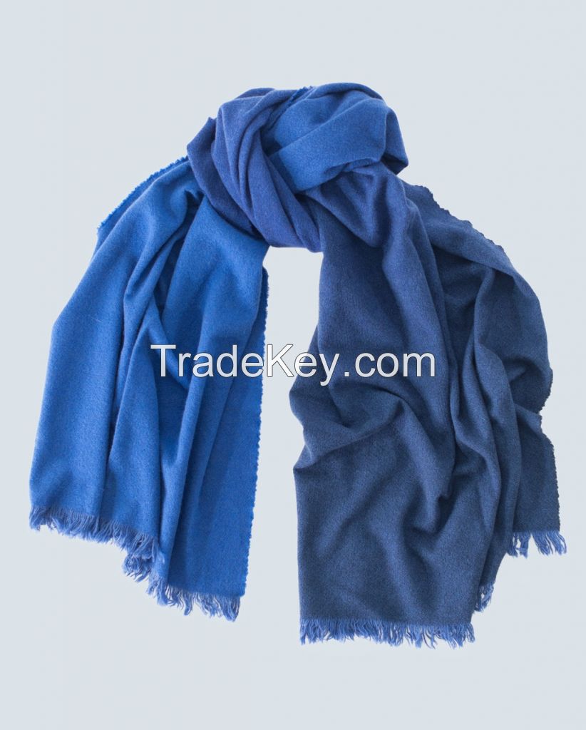 Graded Cashmere Lightweight Washed Scarf