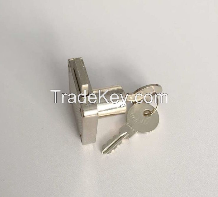 Nickel plated zinc alloy furniture office desk drawer lock 