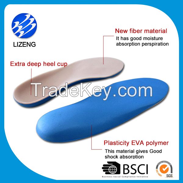 High quality EVA heel cup foot care diabetic shoe insoles