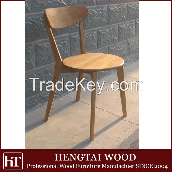 lyss modern solid oak wood dinning chair wooden chair