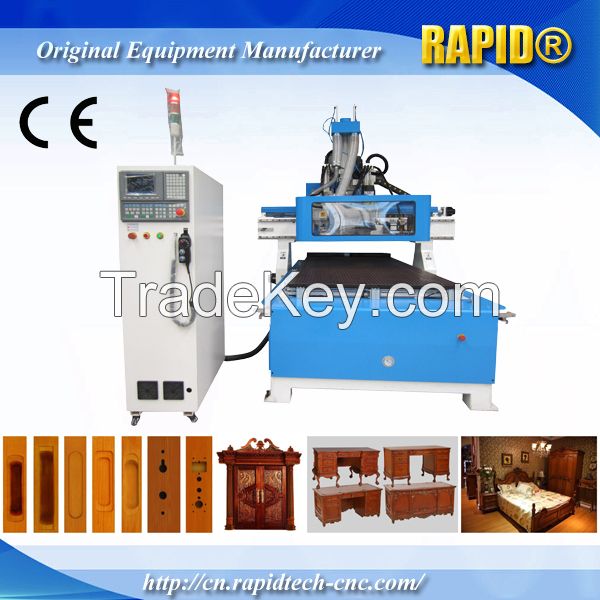 China Rd1325 Furniture Making with Side Drilling Head and Saw Blade Wood CNC Router Machine