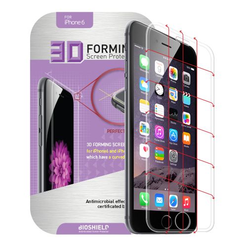 3D Forming Curved Screen Protector for iPhone6S Plus and iPhone6 Plus - Full Coverage (edge to edge protection)