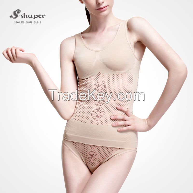 S-Shaper 3 PCS/Set Far Infrared Rays Tourmaline Body Shaping Women's Seamless Tummy Control Fir Bodysuit