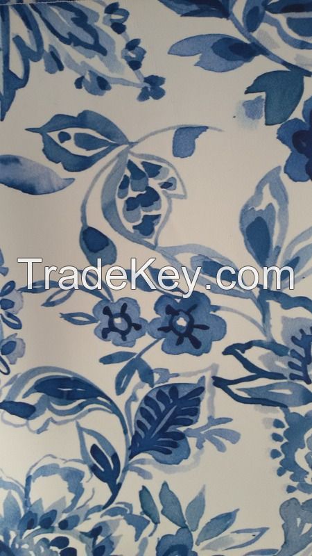 printing flower leather