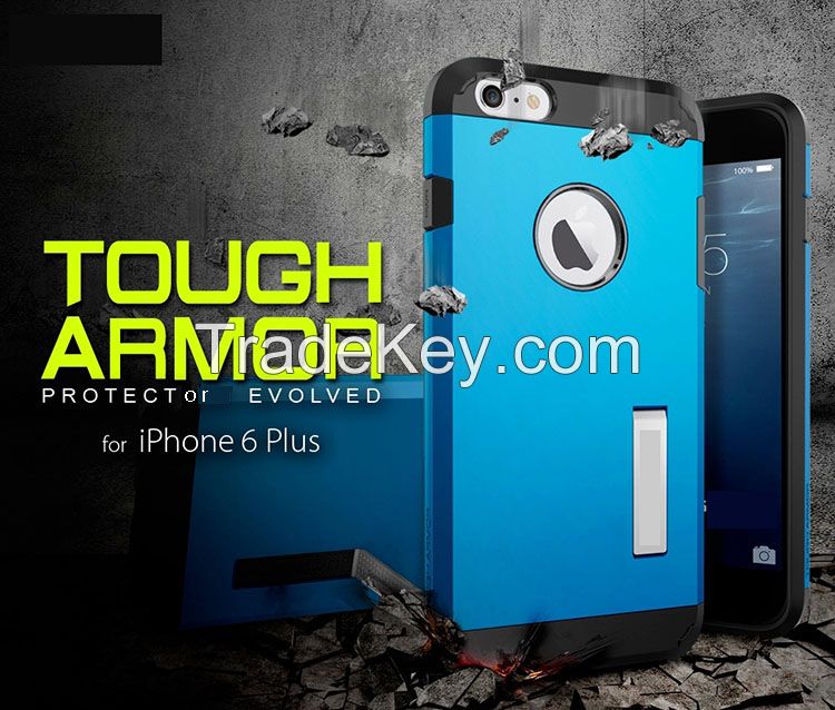 new style high quality  amour case with stander for iphone 6 plus phone cover