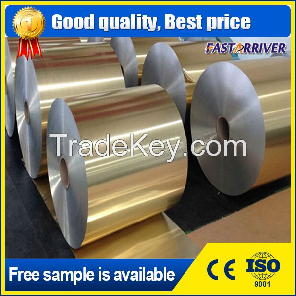 8011 food grade color coated aluminum foil for food container