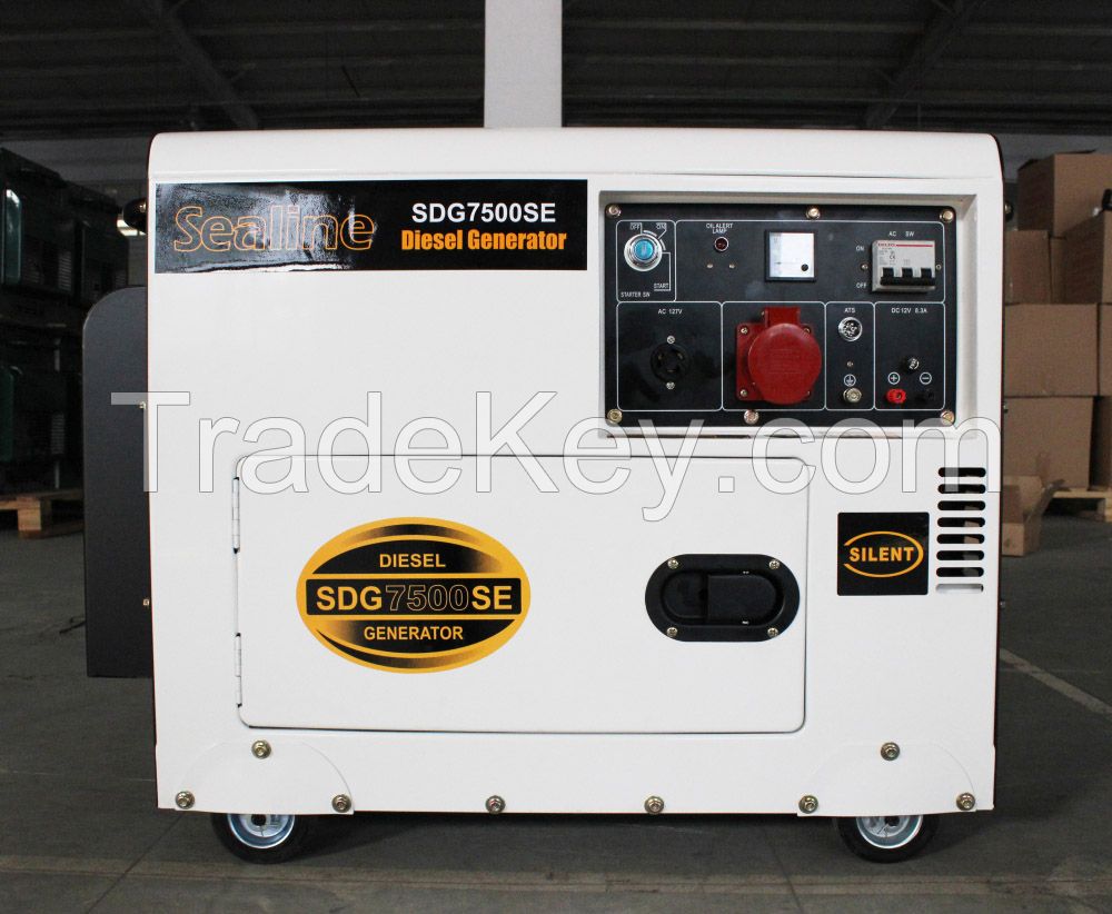 6KVA/5.5KW silent type diesel generator