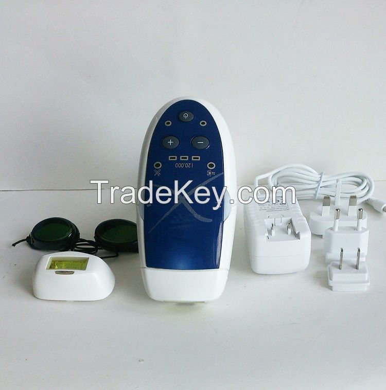 Personal portable care diode laser permanent hair removal device with replaceable lamp 120000flashes