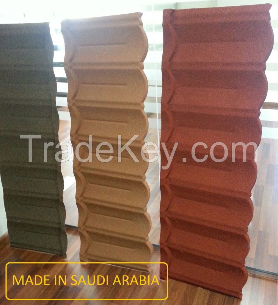 STONE COATED STEEL ROOFING TILES