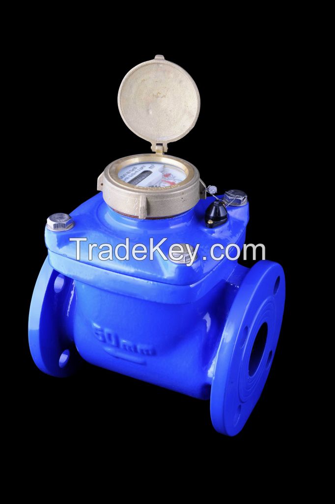 rotary vane wheel liquid-sealed water meter