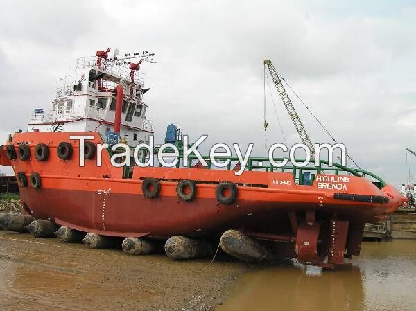 marine airbag for ship launching landing and lifting