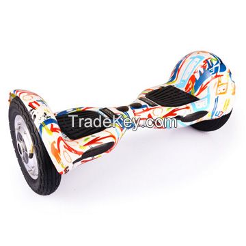 Colorful Smart 10 Inch 2 Wheel Self Balance Electric Scooter For Adult