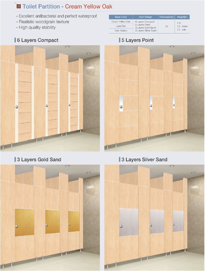 Elnema Antibacterial Toilet Partition