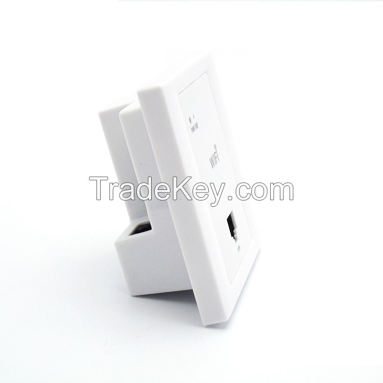 WPL6005 White AC100V-240V power supply high speed wireless ap in wall access point wifi router