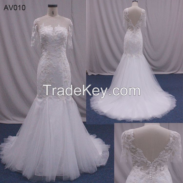 Fashion Wedding Gowns Elegant Bride Dress Vintage