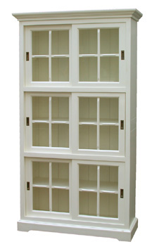 Bookcase with Six Sliding Doors