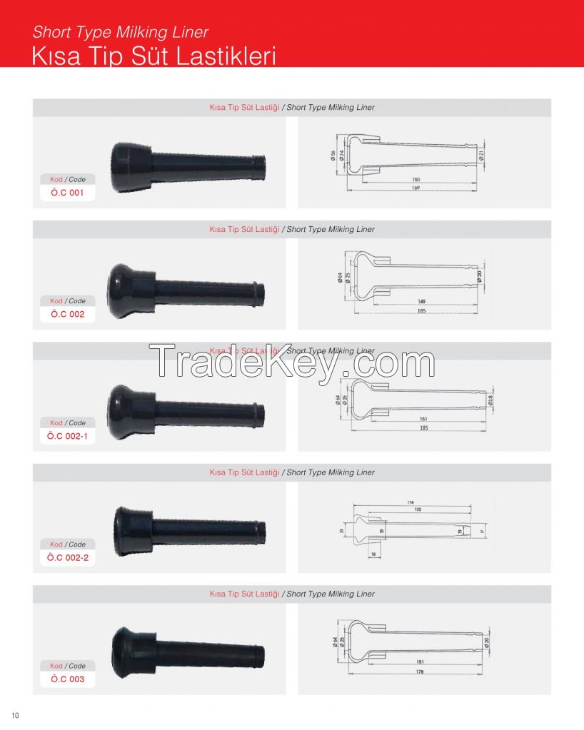 MILKING MACHINE SPARE PARTS