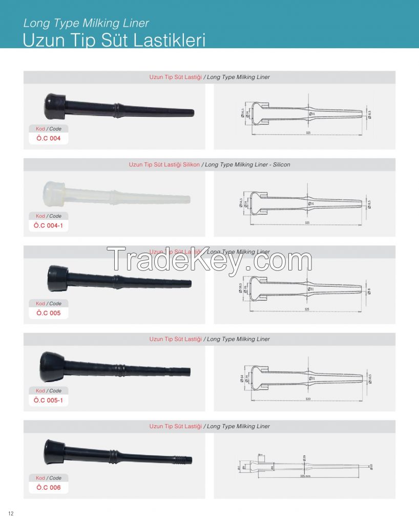 MILKING MACHINE SPARE PARTS