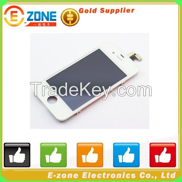 For iPhone 4S lcd display touch screen assembly complete-White