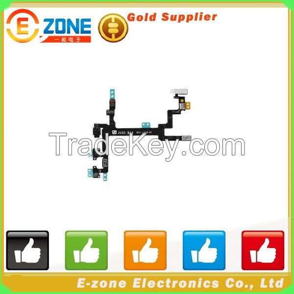 Power Button Switch On Off Flex Cable Replacement Part for iPhone 5 5G mobile phone flex