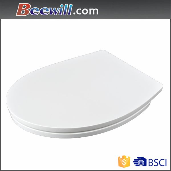 China modern slim design flat thin soft close duroplast toilet seat uf wc seat with quick release easy clean hinge
