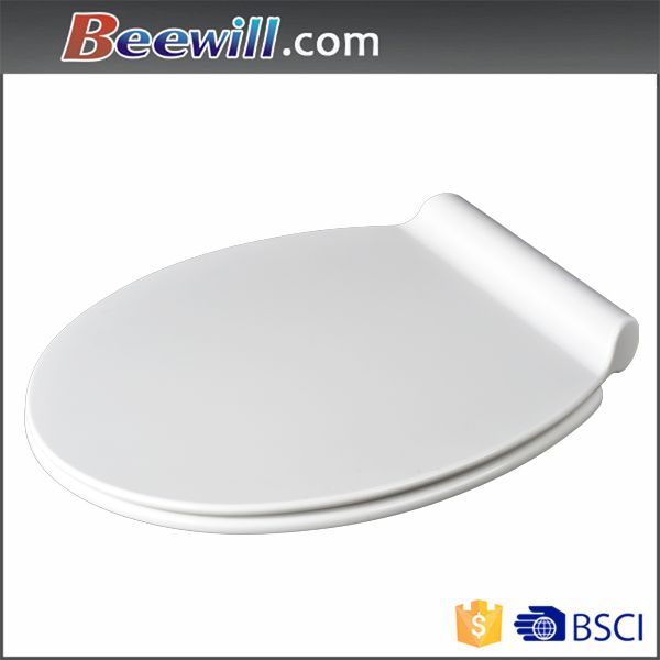 China modern slim design flat thin soft close duroplast toilet seat uf wc seat with quick release easy clean hinge