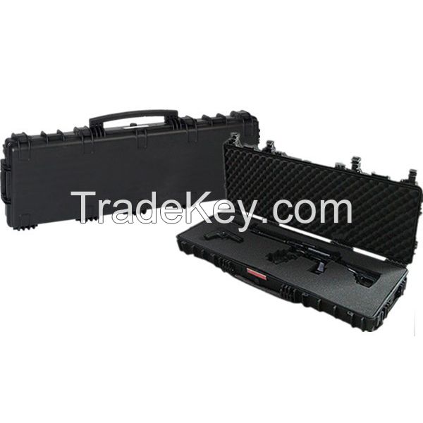 China Waterproof IP67 Pelican Style Long Gun Rifle Case Plano Gun Guard AW Tactical Case with Wheels