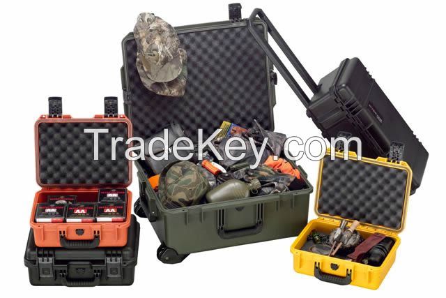 China Factory Hot Sale High Impact PP Hard Plastic Waterproof Pelican Style Storm Case with Cubed Foam