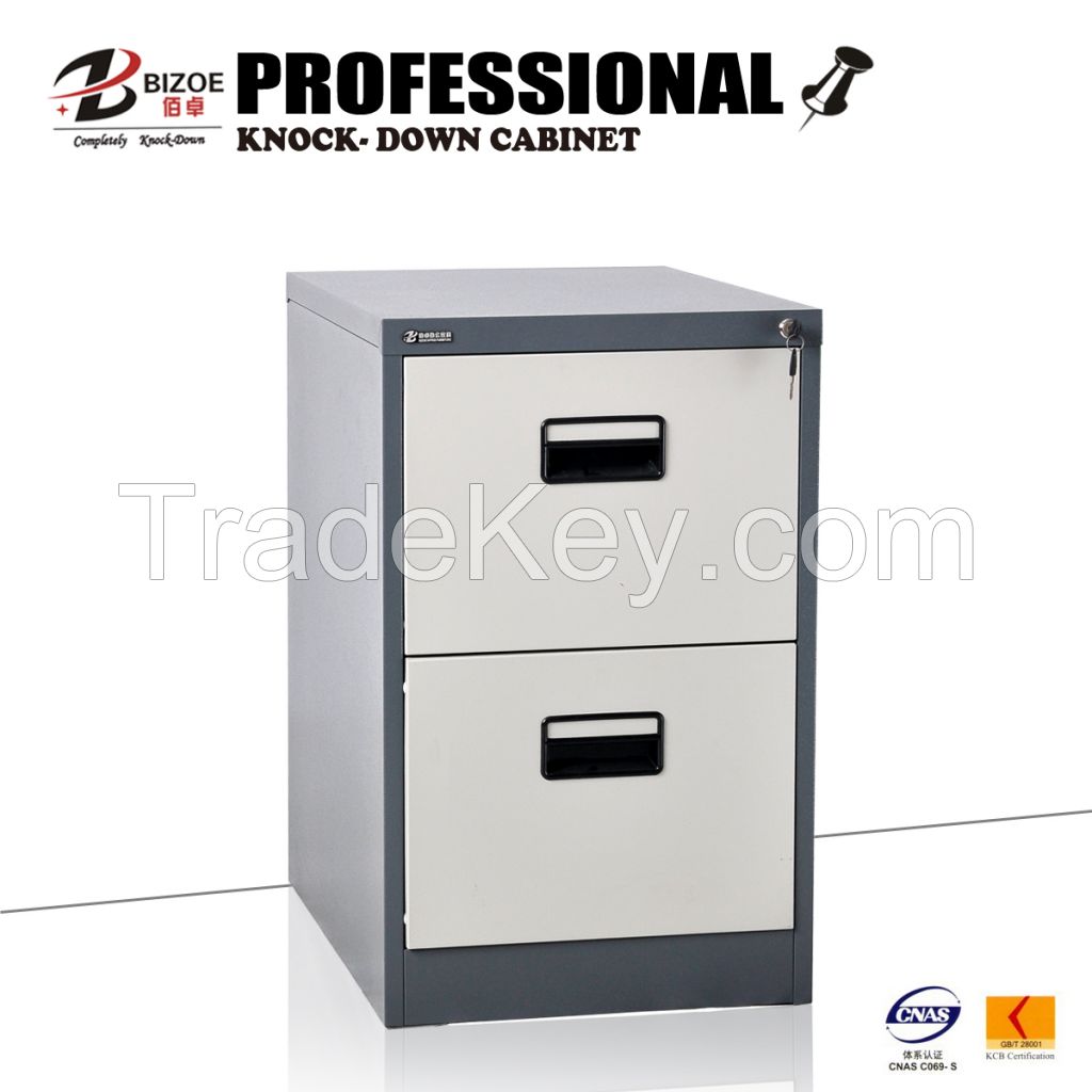 high quality office furniture black handle steel filing cabinet