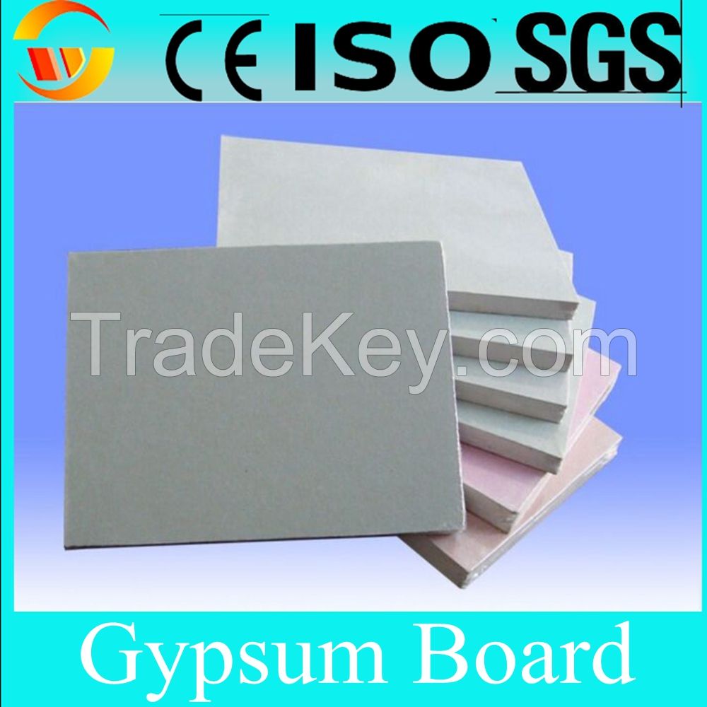 High Quality Standard /Fireproof/Waterproof Gypsum Board Plasterboard