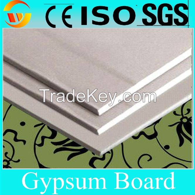 High Quality Standard /Fireproof/Waterproof Gypsum Board Plasterboard