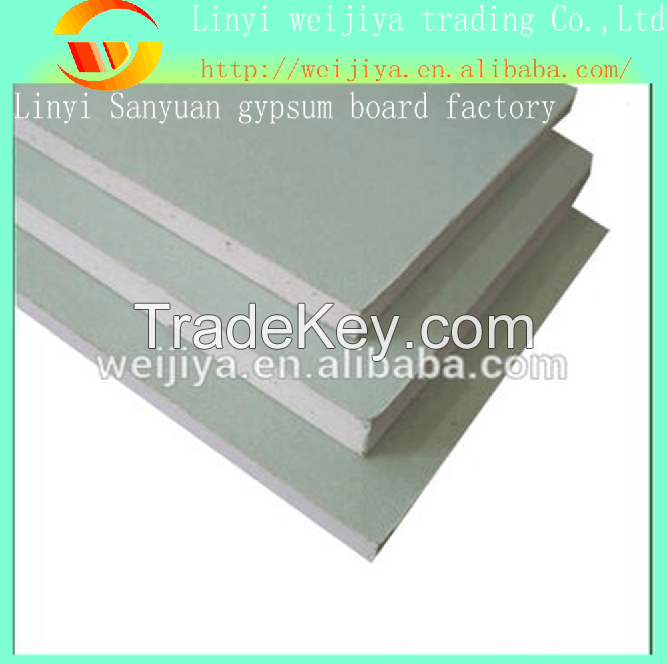 High Quality Standard /Fireproof/Waterproof Gypsum Board Plasterboard