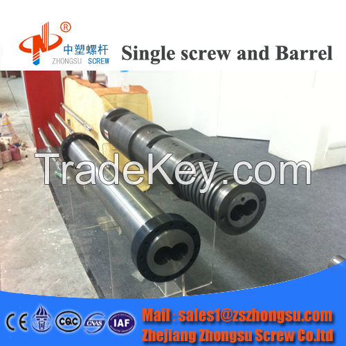 Plastic extruder machine bimetallic parallel twin screw barrel