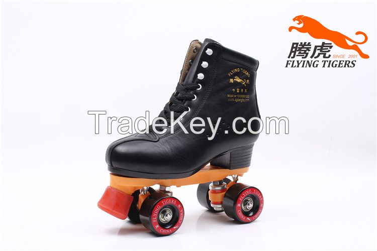 Flying Tigers Quad Roller Skates FT520 Black Classic For Outdoor Skating That Is Comfortable- stylish- and Durable