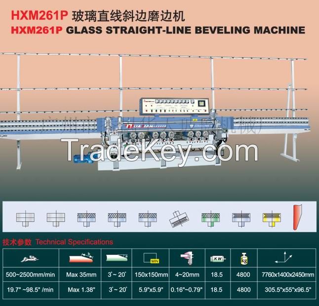 HXM261P Glass straight line beveling machine