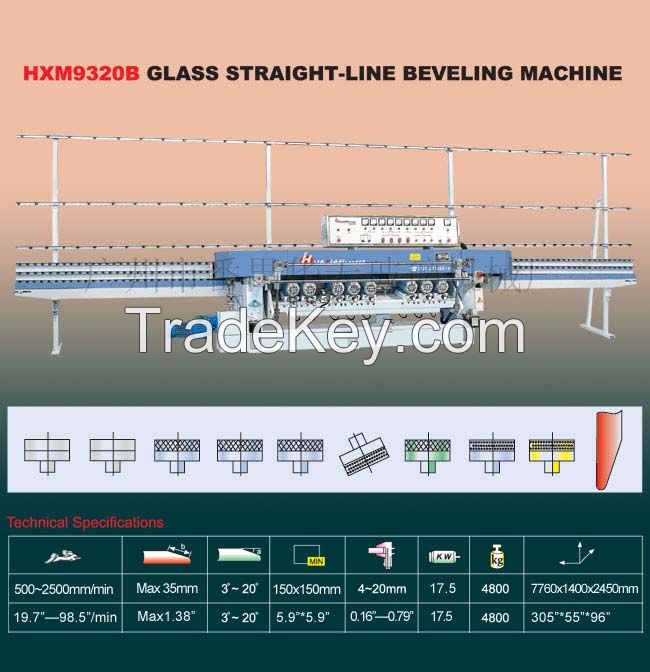 Glass Straight-Line Beveling Machine (HXM9320B)