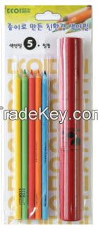 Ecoi - Zebra Eco-friendly Paper Color Pencil Tube Set (5PCS)