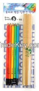 Ecoi - Zebra Eco-friendly Paper Pencil Tube Set (5PCS)