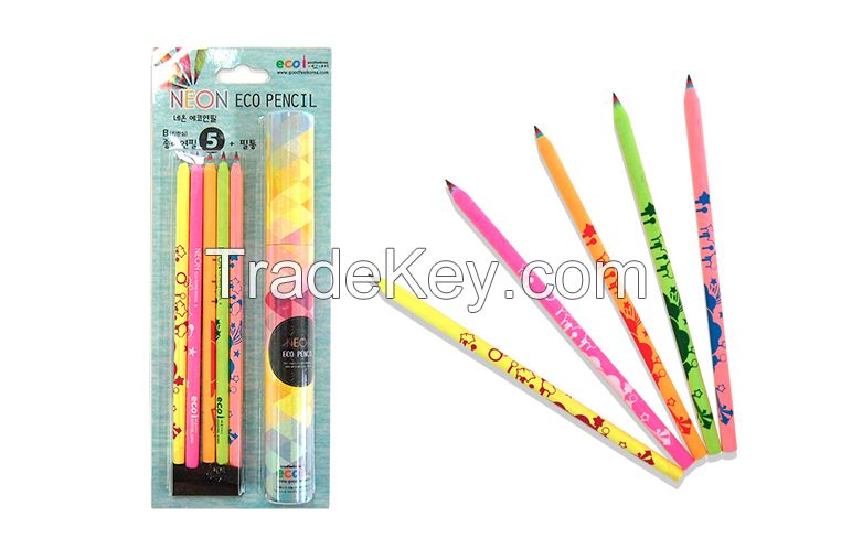 Ecoi - Neon White Paper Pencil Tube Set (5PCS)