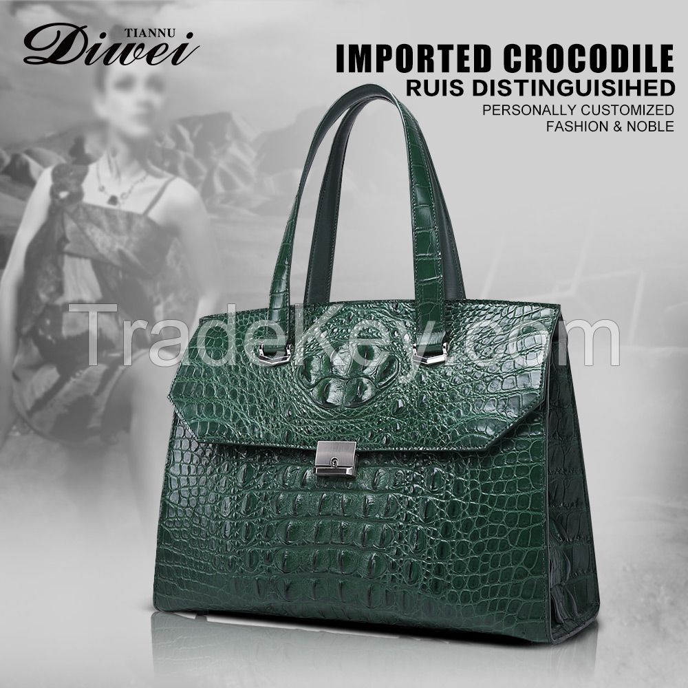 Highest quality genuine leather women handbag
