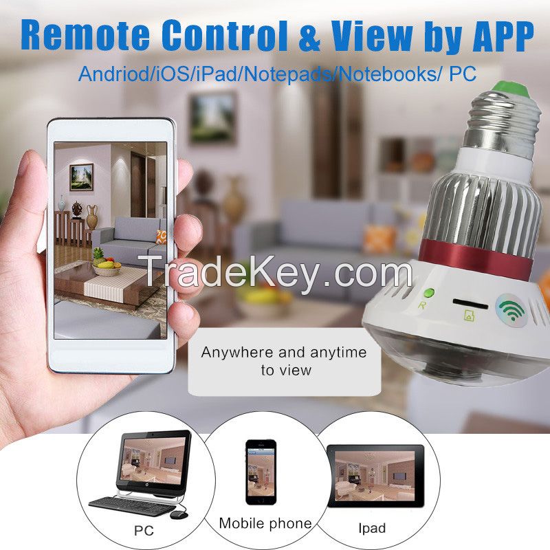 Mini Led Light Bulb Infrared night vision function Camcorder HD Camera