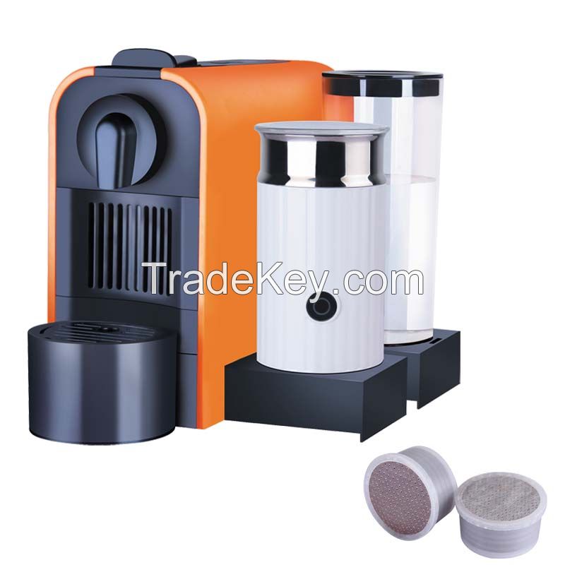 Automatic Combi capsules machine with Milk Frother
