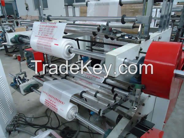 Computer Control High-speed Double Layer Vest Rolling Plastic Bag-making Machine